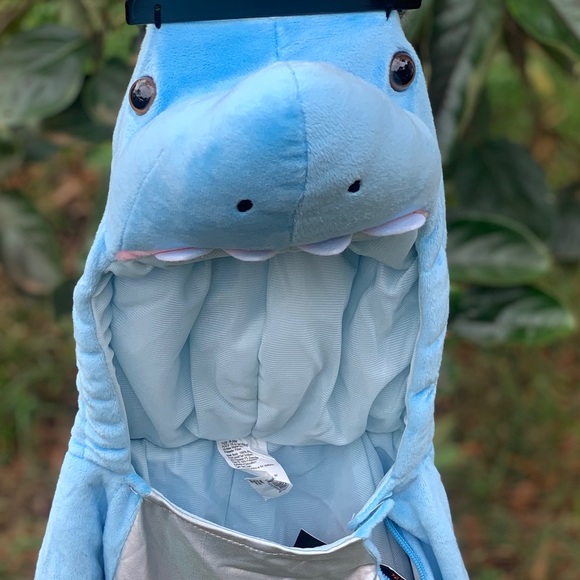 Toddler Plush Blue Shark Kids Halloween Costume Jumpsuit Brand New! - Picture 3 of 6
